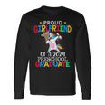 Proud Girlfriend Of A 2024 Preschool Graduate Unicorn Dab Long Sleeve T-Shirt Gifts ideas