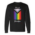 Proud Grandpa Gay Pride Progress Lgbtq Lgbt Trans Queer Long Sleeve T-Shirt Gifts ideas