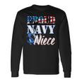 Proud Navy Niece Usa Military Patriotic Long Sleeve T-Shirt Gifts ideas
