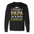 Proud Papa Of A 2024 Graduate Senior Graduation Men Long Sleeve T-Shirt Gifts ideas