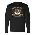 Proud Us Navy Corpsman Veteran Usa Flag Vintage Long Sleeve T-Shirt Gifts ideas