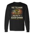 Proud Veteran Navy Corpsman For Men Long Sleeve T-Shirt Gifts ideas