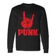 Punk Mohawk Punk Rocker Punker Black Langarmshirts Geschenkideen