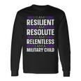 Purple Up I Am A Military Child Long Sleeve T-Shirt Gifts ideas