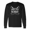Purr-Fect Nonna Kitty Cat Matching Family Long Sleeve T-Shirt Gifts ideas