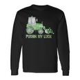 Pushing My Luck Construction Worker St Patrick's Day Boys Long Sleeve T-Shirt Gifts ideas