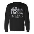 A Queen Was Born In March Birthday Month March 2024 Long Sleeve T-Shirt Gifts ideas