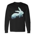 Rabbit Bunny Hare Double Exposure Surreal Wildlife Animal Pullover Long Sleeve T-Shirt Gifts ideas