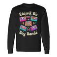 Raised On 90S Boy Bands Cassette Tape Retro Long Sleeve T-Shirt Gifts ideas