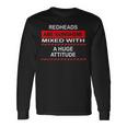 Redheads Are Sunshine Mixed With A Huge Attitude Ginger Hair Long Sleeve T-Shirt Gifts ideas