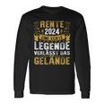 Rente 2024 Eine Echte Legende Verlässt Das Gelände Rentner Langarmshirts Geschenkideen