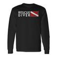 Rescue Diver Flag Search Rescue Diver Scuba Langarmshirts Geschenkideen