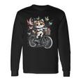 Retro Bike Cat Lover Cycling Vintage Bicycle Long Sleeve T-Shirt Gifts ideas