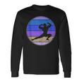 Retro Body Building Vintage Body Building Silhouette Sport Long Sleeve T-Shirt Gifts ideas