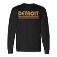 Retro Detroit Michigan Vintage Langarmshirts Geschenkideen