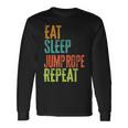 Retro Eat Sleep Jump Rope Repeat Skipping Jumping Roping Long Sleeve T-Shirt Gifts ideas