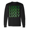 Retro Green Lucky For St Particks Day Long Sleeve T-Shirt Gifts ideas