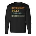 Retro Retirement 2023 Loading Retired Countdown Retiring Long Sleeve T-Shirt Gifts ideas