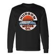 Retro Vintage Gas Station Hudson Motor Oil Car Bikes Garage Long Sleeve T-Shirt Gifts ideas
