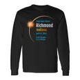 Richmond Indiana In Total Solar Eclipse 2024 1 Long Sleeve T-Shirt Gifts ideas