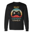 Riley Name Personalised Legendary Gamer Long Sleeve T-Shirt Gifts ideas