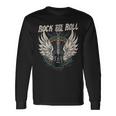 Rock And Roll Guitarraintage Rock And Roll Music Retro Metal Musi Sin Mangas Camiseta de manga larga Ideas de regalos