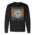 Rolling Dice Builds Character Rpg Tabletop Gamer Long Sleeve T-Shirt Gifts ideas