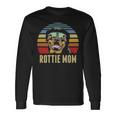 Rottie Mom Rottweiler Dog Vintage Retro Sunset Beach Vibe Long Sleeve T-Shirt Gifts ideas