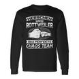 With Rottweiler Chaos Team Rottweiler Langarmshirts Geschenkideen