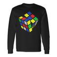 Rubik Cube Zauber Würfel Geschenk Jung Alt Nerd Retro Langarmshirts Geschenkideen