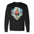Sacred Heart Of Jesus Christ Vintage Cross Catholic Long Sleeve T-Shirt Gifts ideas