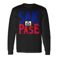 Sak Pase Niedliches Haitian-Creolen-Geschenk Langarmshirts Geschenkideen