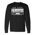 San Diego California Skyline Pride Black & White Vintage Long Sleeve T-Shirt Gifts ideas