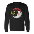 Santa Clause Moon And Star Peace Sign Christmas Dream Long Sleeve T-Shirt Gifts ideas