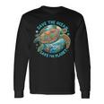 Save The Ocean Save The Planet Cute Sea Turtle Long Sleeve T-Shirt Gifts ideas