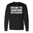 Saxophon Papaatertag Musik Lustig Langarmshirts Geschenkideen