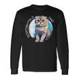 Scottish Fold Katzen Papa Cat Dad Daddy Haustier Freund Langarmshirts Geschenkideen