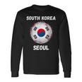 Seoul South Korea Retro Vintage Korean Flag Souvenirs Long Sleeve T-Shirt Gifts ideas