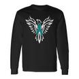 Sexual Assault Awareness Teal Ribbon Phoenix Long Sleeve T-Shirt Gifts ideas