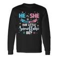 He Or She What Will Our Little Snowflake Be Gender Reveal Long Sleeve T-Shirt Gifts ideas