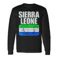 Sierra Leone Flag Map Emblem Long Sleeve T-Shirt Gifts ideas