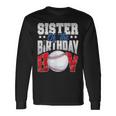 Sister Baseball Birthday Boy Family Baller B-Day Party Long Sleeve T-Shirt Gifts ideas
