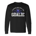 I Slipped One Past The Goalie Hockey Dad Pregnancy Reveal Long Sleeve T-Shirt Gifts ideas