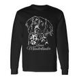 Small Münsterländer Dog Portrait Hunting Dog Langarmshirts Geschenkideen