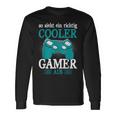 So Sieht Ein Richtig Cooler Gamer Aus Zocker Boys' Langarmshirts Geschenkideen