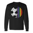 Soccer Ball Lgbt-Q Gay Pride Flag Sport Fan Player Ally Long Sleeve T-Shirt Gifts ideas
