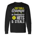 Softball Gramps Grandpa Softball Player Gramps Long Sleeve T-Shirt Gifts ideas