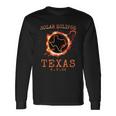 Solar Eclipse 2024 Texas Usa State Totality Path Souvenir Long Sleeve T-Shirt Gifts ideas