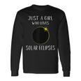 Solar Eclipse Girls Love 2024 Total Solar Eclipse Long Sleeve T-Shirt Gifts ideas