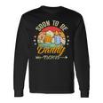 Soon To Be Daddy 2025 First Time Daddy 2025 Retro New Dad Long Sleeve T-Shirt Gifts ideas